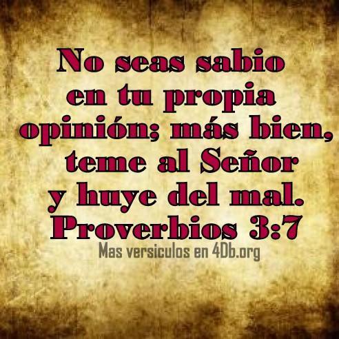 Proverbios 3:7 Palabras Que Fortalecen Imagenes de Dios Es Bueno Para compartir en Facebook