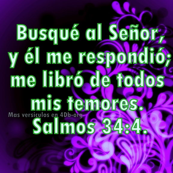 Salmos 34:4 Palabras Que Fortalecen Imagenes de Dios Es Bueno Para compartir en Facebook