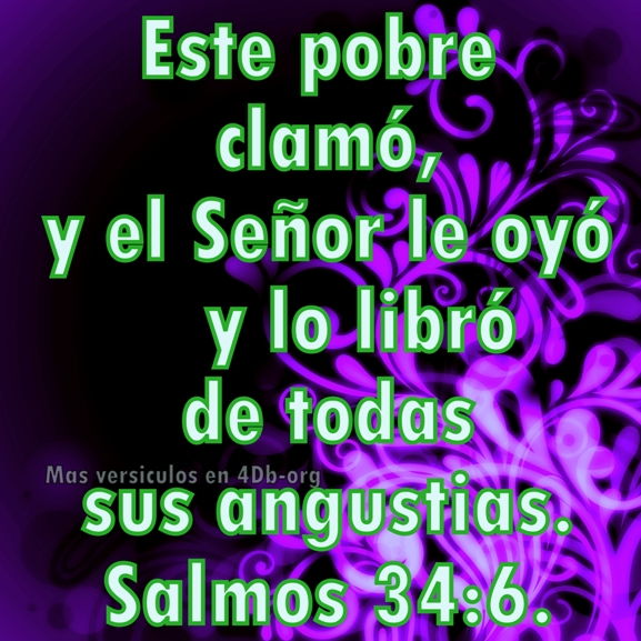 Salmos 34:6 Palabras Que Fortalecen Imagenes de Dios Es Bueno Para compartir en Facebook