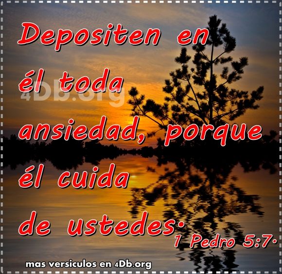 Dios Es Bueno Frases y Reflexiones 1 Pedro 5:7