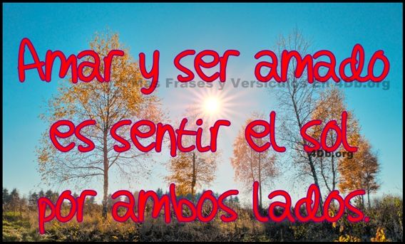 Frases Para Enamorar Amar y ser amado.