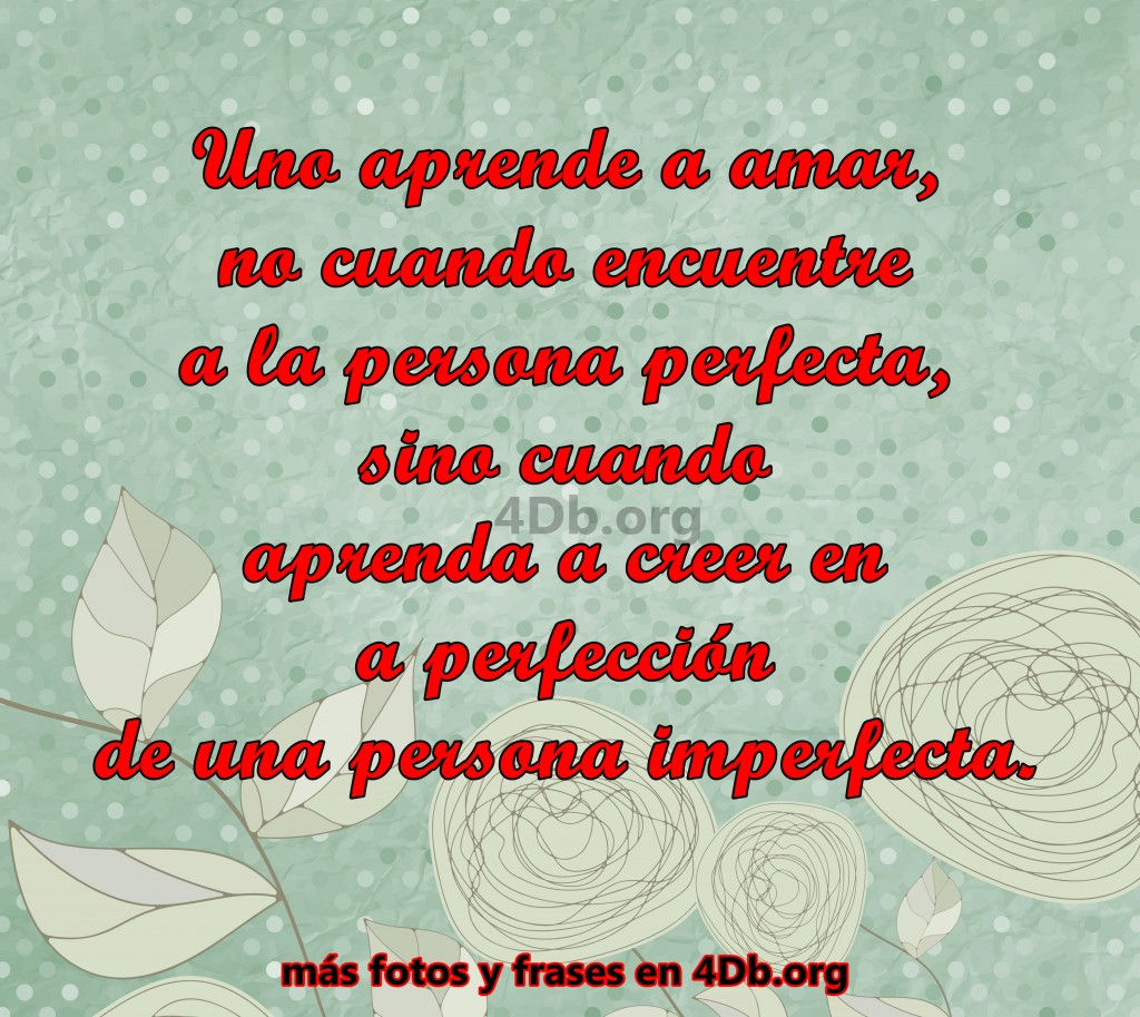 Frases Para Enamorar Uno aprende a amar