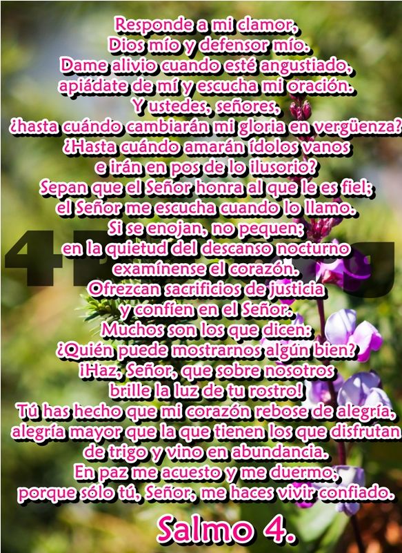 Salmo 4 Defensor mío. Salmo 4 Defensor mío.