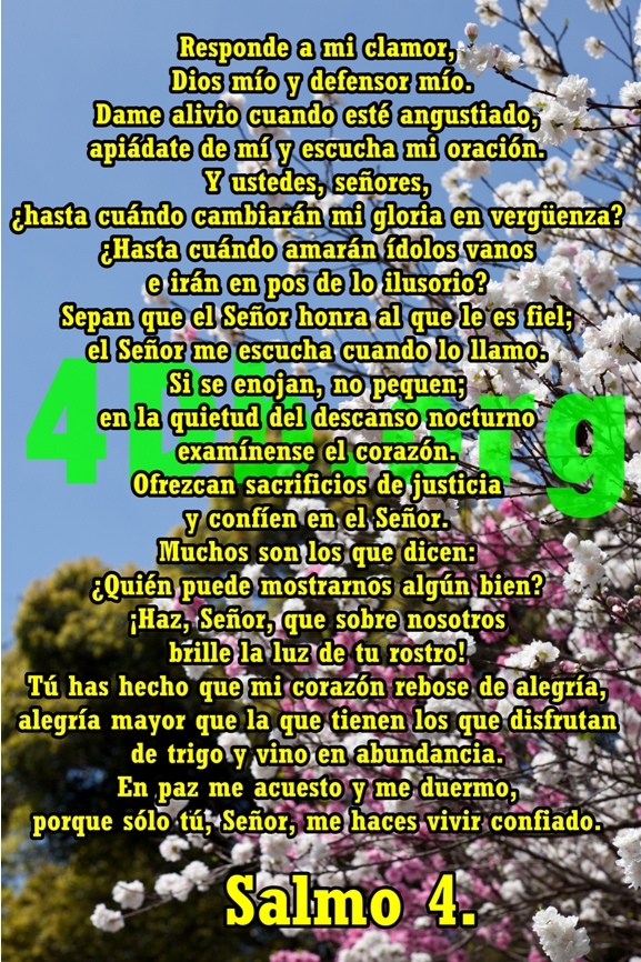 Salmos 4 El Señor me escucha. Salmos 4 El Señor me escucha.
