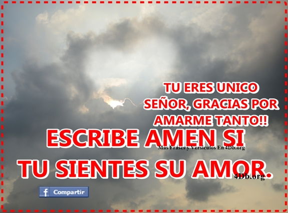 Tu eres unico Señor.