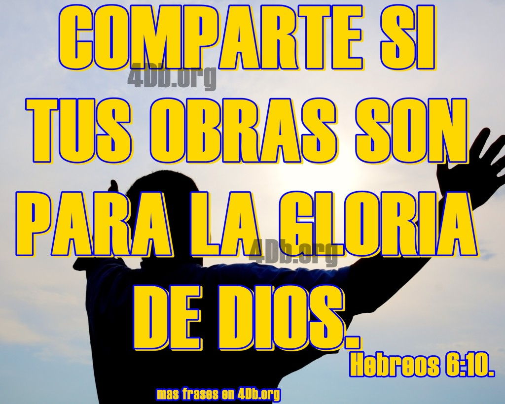 imagen de hebreos 6:10