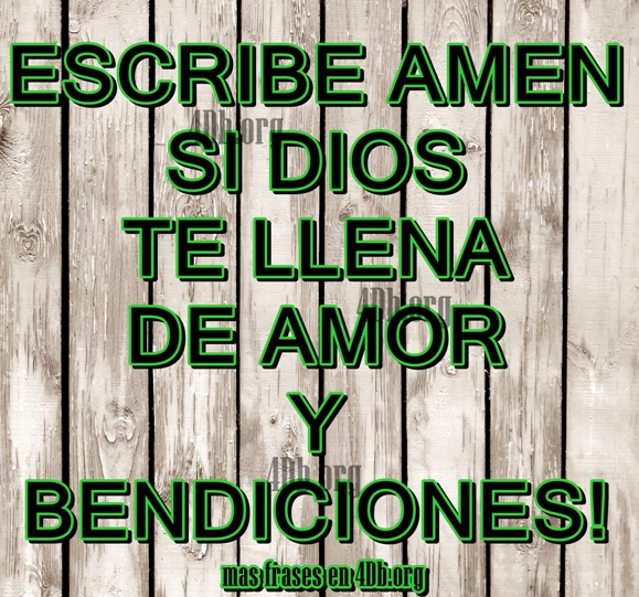 Dios te llena de Amor.