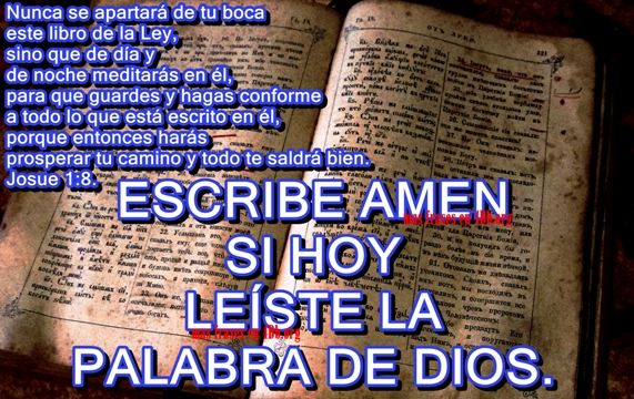 Lee la palabra de Dios. Josué 1:8