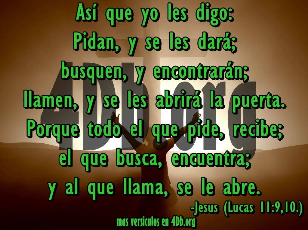 una imagen de lucas 11:9-10