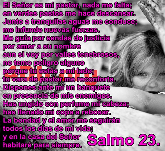 Salmo 23 Me hará descansar.