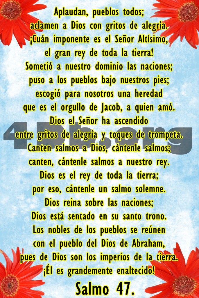 una imagen del salmo 47