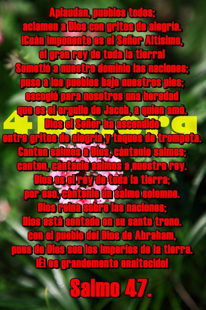 una imagen del salmo 47