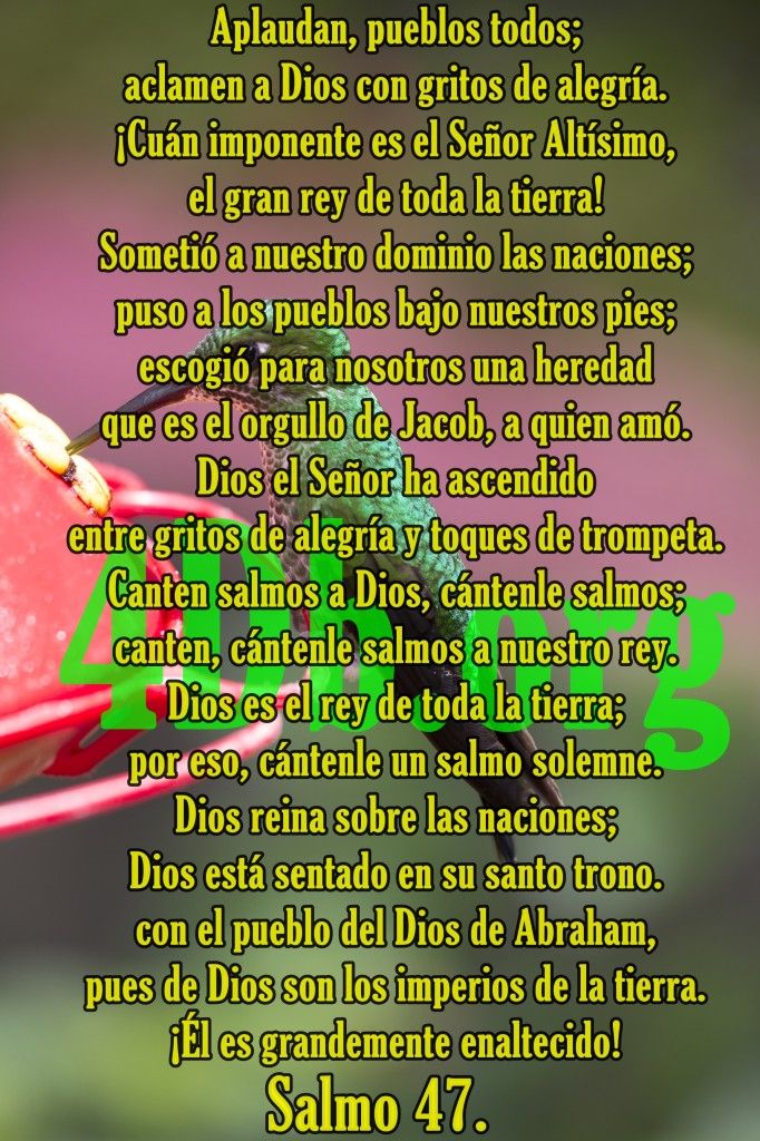 una imagen del salmo 47