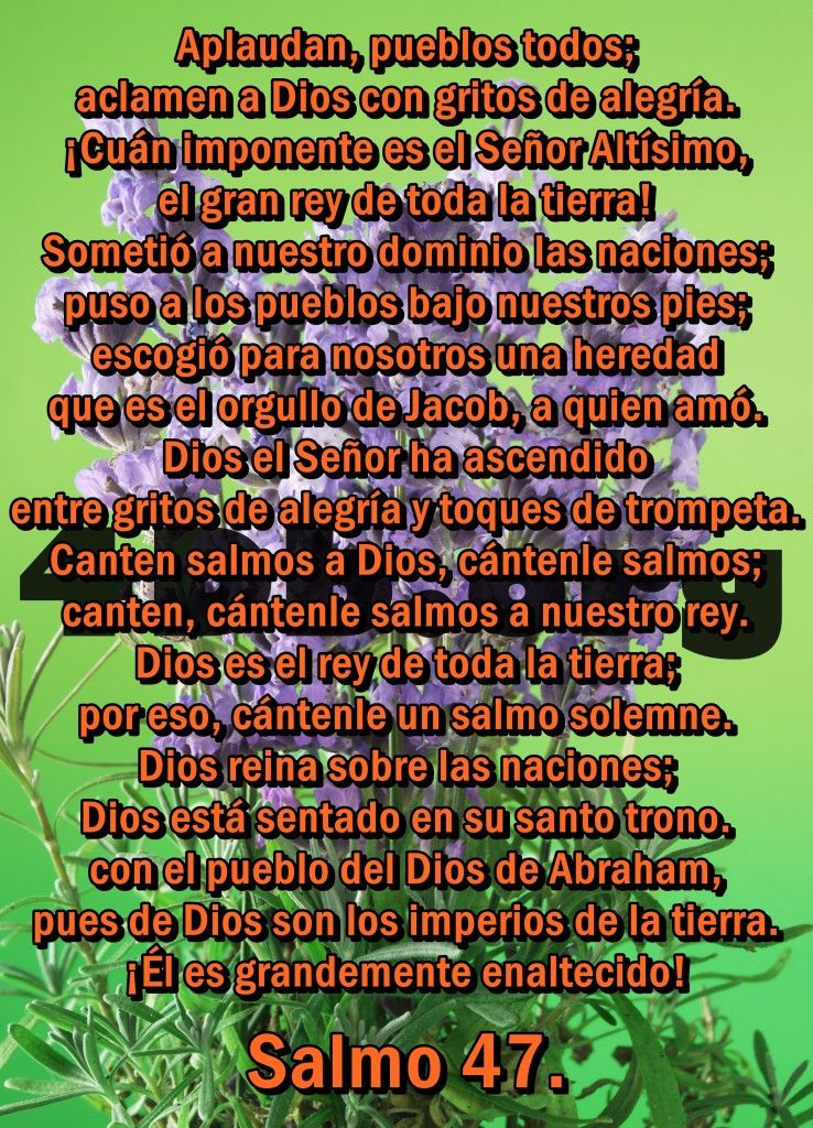 Una imagen del salmo 47