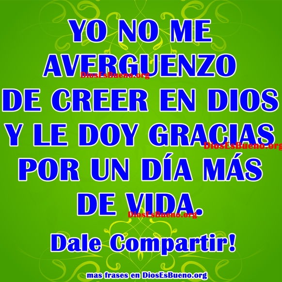 Yo no me averguenzo Yo no me averguenzo