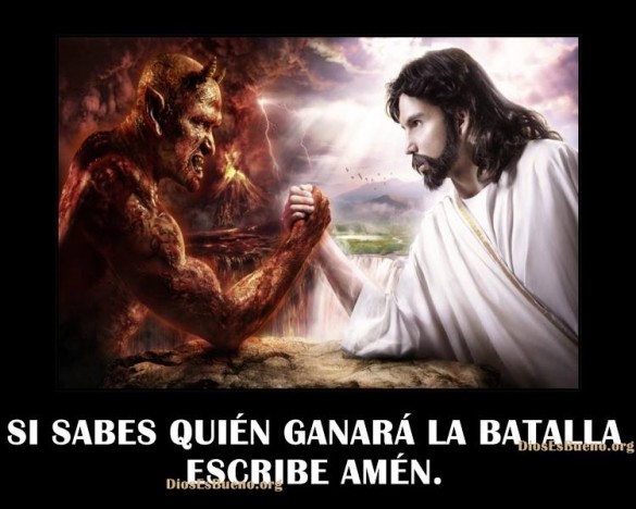SI SABES QUIEN GANARA LA BATALLA ESCRIBE AMEN