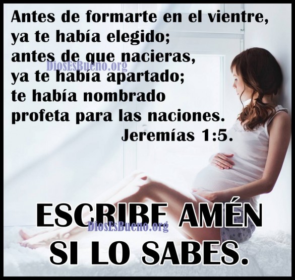 Antes de formarte en el vientre de tu madre