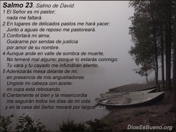 El Señor es mi pastor nada me faltara