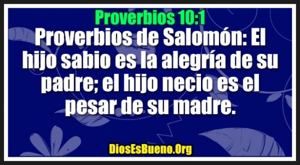 Proverbios 10:1