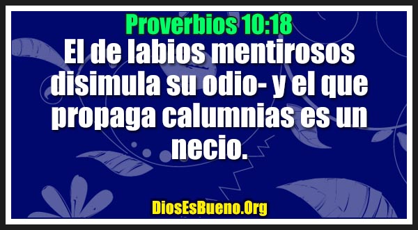 Proverbios 10:18