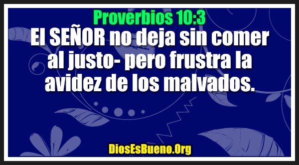 Proverbios 10:3