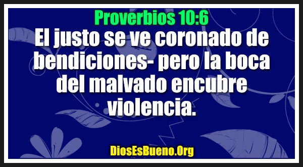 Proverbios 10:6