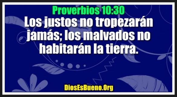 Proverbios 10:30