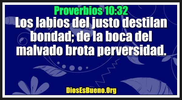 Proverbios 10:32