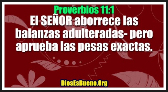Proverbios 11:1