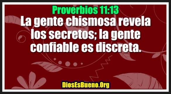 Proverbios 11:13