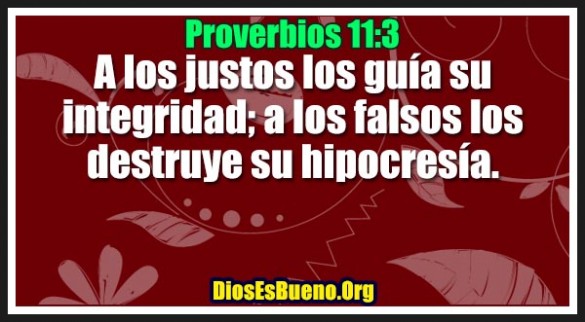 Proverbios 11:3