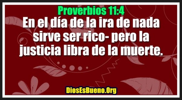 Proverbios 11:4