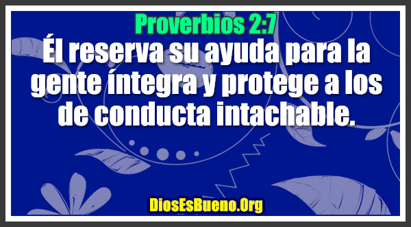 Proverbios 2:7