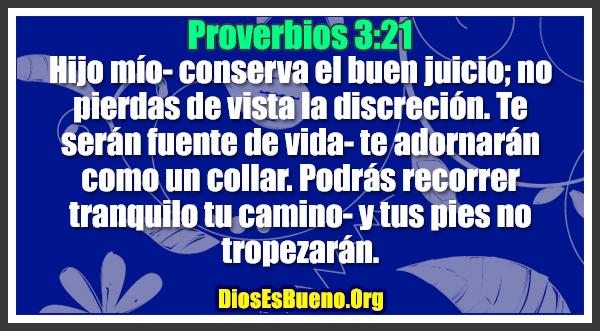 Proverbios 3:21