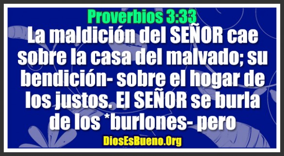 Proverbios 3:33