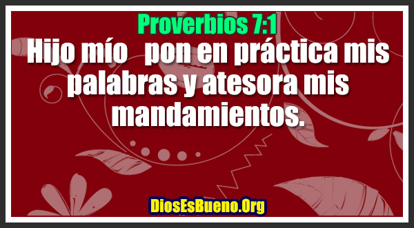 Proverbios 7:1