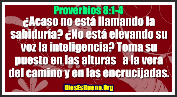 Proverbios 8:1-4