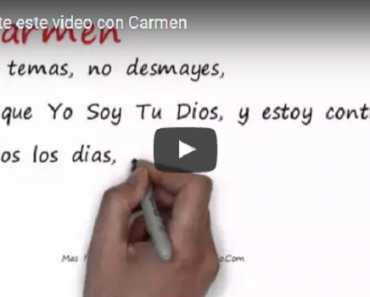 Carmen, este mensaje es dedicado a ti