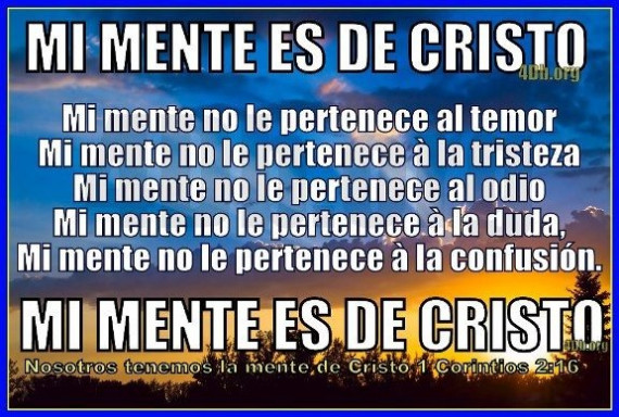 guardará vuestros corazones y vuestros pensamientos en Cristo Jesús