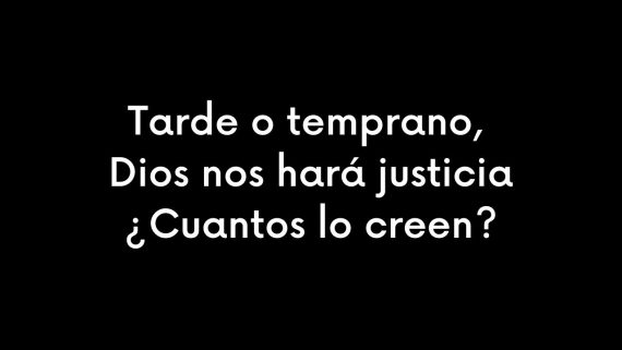 La venganza es de DIos