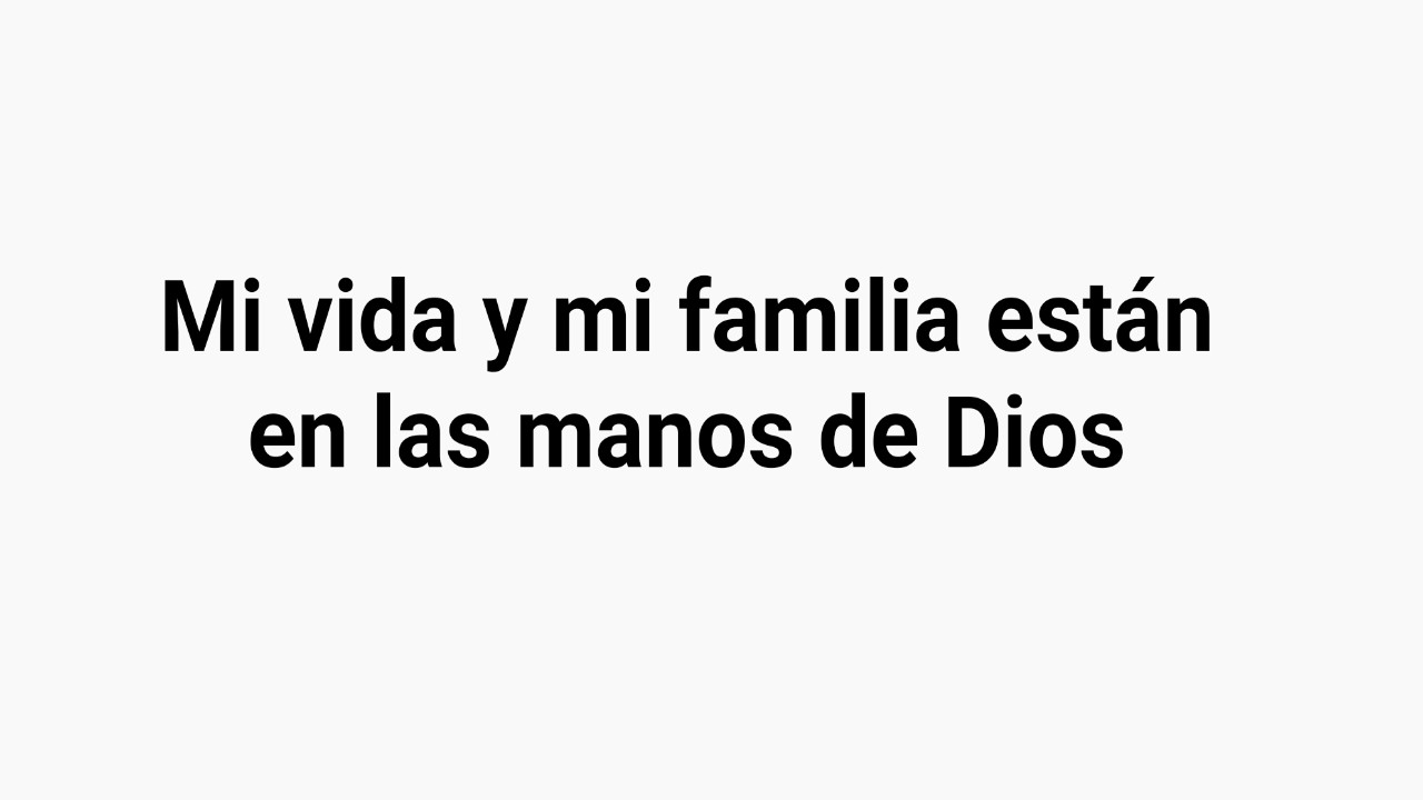 Confiando En Dios